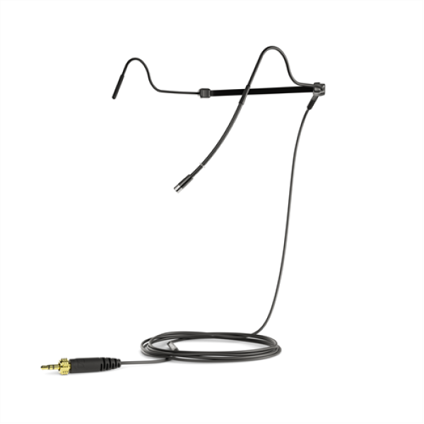Sennheiser HS 2 BK Kopfbügelmikrofon schwarz mit MKE-2 GOLD und 3,5mm Klinke